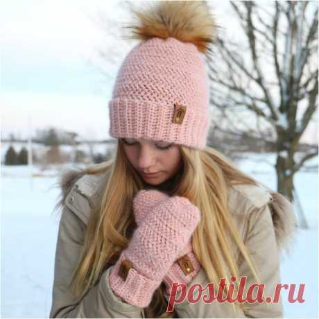 Pocket - Winter Bliss Mittens – Crochet Pattern