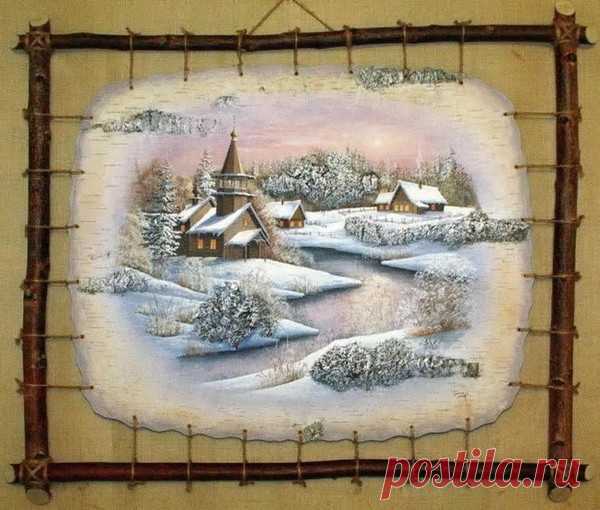 Картины на бересте...* - 34 фото. Фотографии Валерий Семкив.