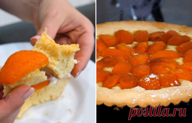 Обалденный песочный пирог с абрикосами - Вкусные рецепты - медиаплатформа МирТесен
