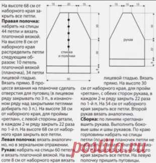 Простой жакет спицами
