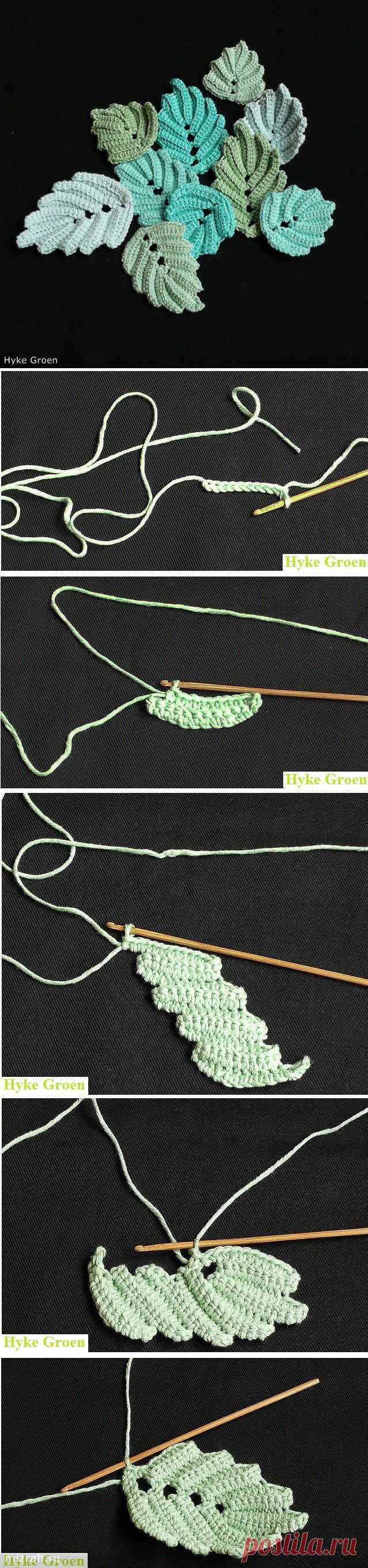 В копилку: еще один"ирландский" листик от Hyke Groen. Мастер-класс