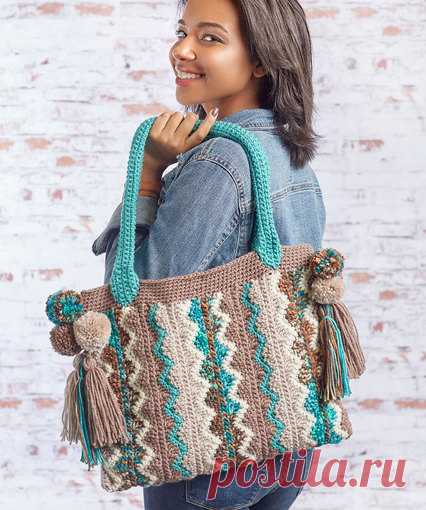 Flame Stitch Bag | Red Heart