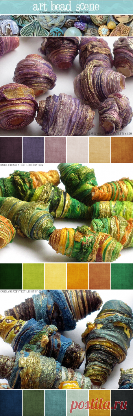Art Bead Scene Blog: Art Bead Palette :: Carolyn Saxby Textiles