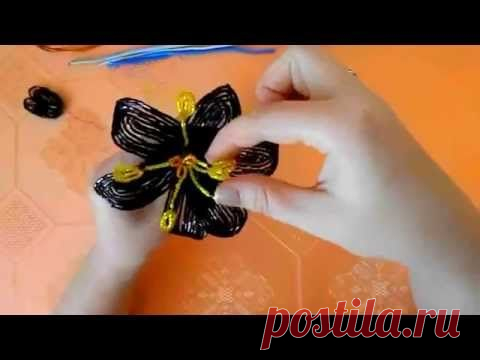 Цветы из бисера | Лилия | Мастер класс № 4 | Вышивка бисером и не только