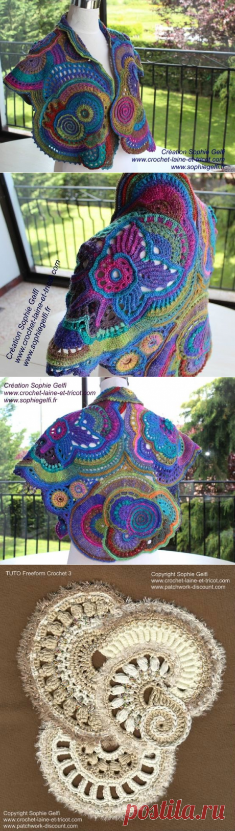 Scrumble géant ou Freeform délire - Sophie Gelfi créations textiles
