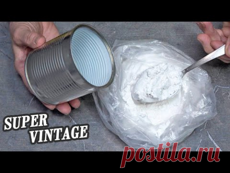 I took a tin can, starch, and this is what came out of it! The result will win your heart!