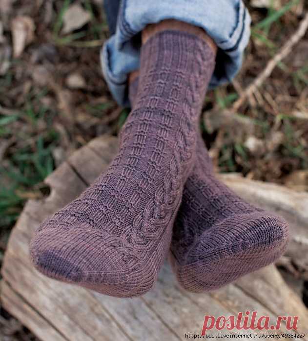 МУЖСКИЕ НОСКИ - WOODCUTTER'S SOCKS BY RACHEL COOPEY..