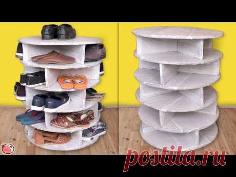 UseFull...Shoes Stand !!  Best Out Of Waste Organization Idea 2019 || DIY Shoes Rack