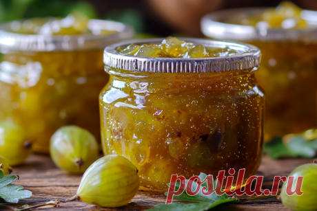 Царское варенье из крыжовника, пошаговый рецепт с фото