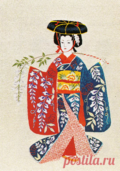 東京文化刺繍キット No269 藤娘（6号）