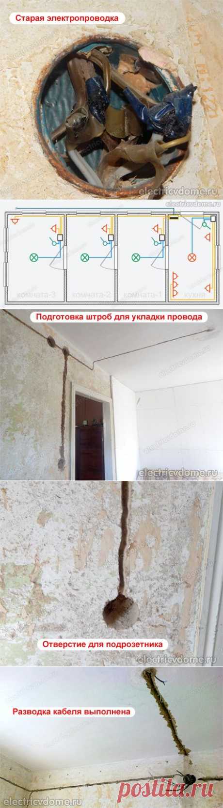Замена электропроводки в глиняном доме. Замена старой электропроводки в частном доме