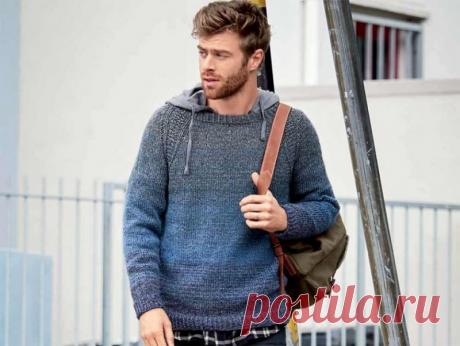 Мужской пуловер в спортивном стиле