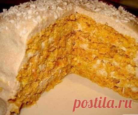 Фитнес-тортик с морковью и курагой