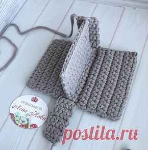 Поясная сумочка в процессе соз
