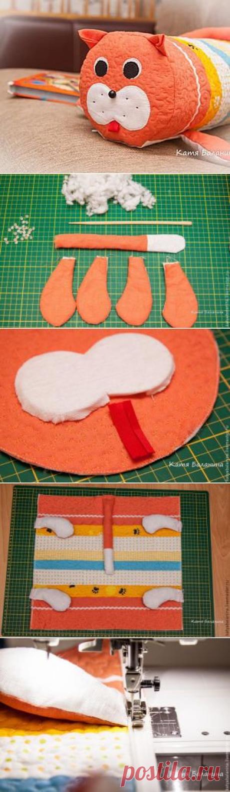 Шьем полезную подушку-игрушку «Кот»