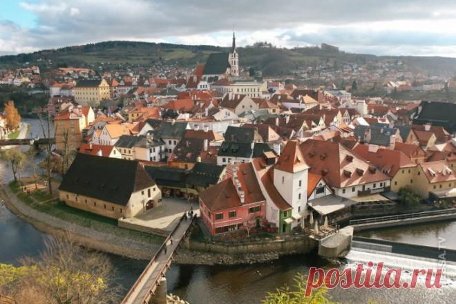 Сказочный город Крумлов  в Чешской Республике . Чёрт побери