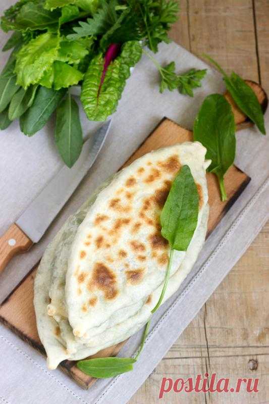 Армянские лепешки с начинкой из зелени - 