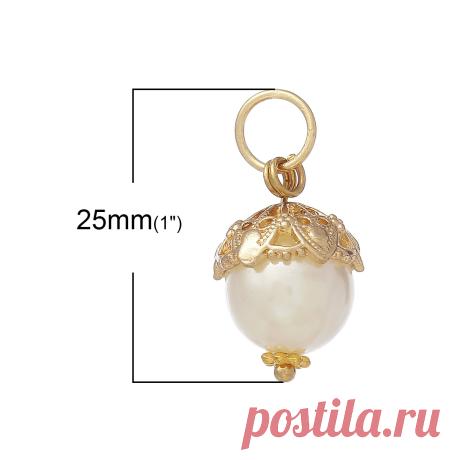жемчужное кольцо пупка Picture - More Detailed Picture about DoreenBeads Zinc Metal Alloy Acrylic Charm Pendants Round Gold Plated WhiteInlaid Acrylic Imitation Pearl 25mmx14mm,1 Piece Picture in Pendants from DoreenBeads Small Pack Store | Aliexpress.com | Alibaba Group