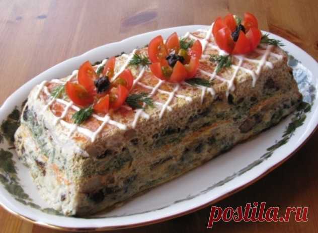 Рыбный торт-праздничное блюдо