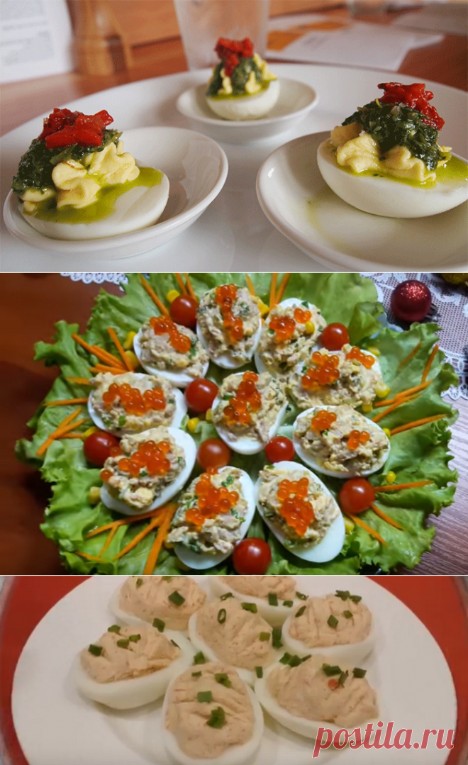 Фаршированные яйца: простые и вкусные рецепты