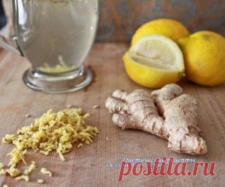 Рецепт имбирной воды для борьбы с лишним весом🍋🍹