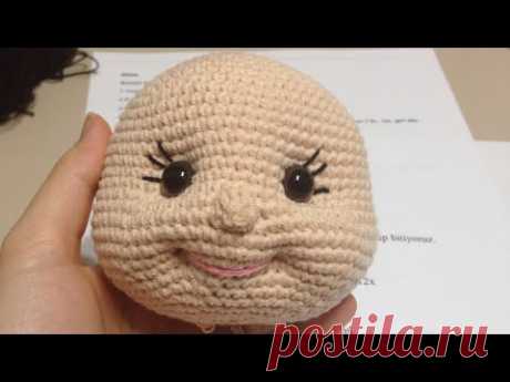 Amigurumi bebeklerde yüz şekillendirme / ağız göz çukuru ve burun yapımı