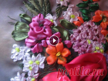 Вышивка лентами. Картина РОЗЫ в КОРЗИНЕ. Часть 3. Процесс вышивания картины лентами.

выкройка шубы из норки