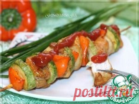 Шашлык из курицы по-турецки - кулинарный рецепт
