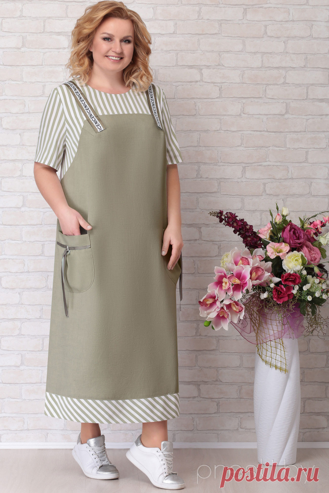 Платье Aira Style 674 хаки - Одежда из Белоруссии