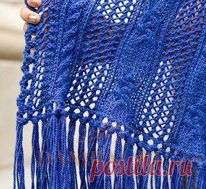 Вязаный шарф-палантин | DAMские PALьчики. ru