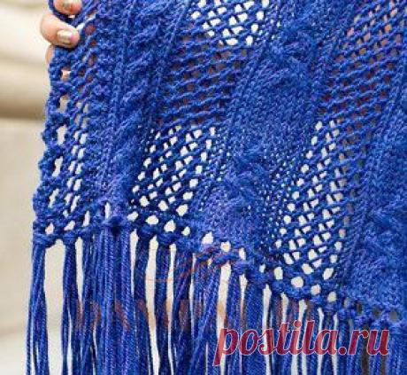 Вязаный шарф-палантин | DAMские PALьчики. ru