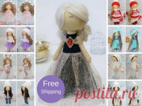 Unique Art Doll, Handmade Tilda Doll, Girl Special Gift, Collection Rag Doll, Interior Decor Doll, Home Fabric Doll AnnKirillart by Kristina Hello, dear visitors!  This is handmade cloth doll created by Master Kristina (Vladivostok, Russia). All dolls stated on the photo are mady by artist Kristina. You can find them in our shop searching by artist name: