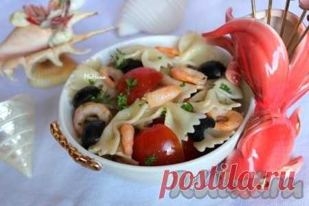 Паста с креветками и помидорами - рецепт с фото