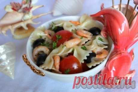 Паста с креветками и помидорами - рецепт с фото