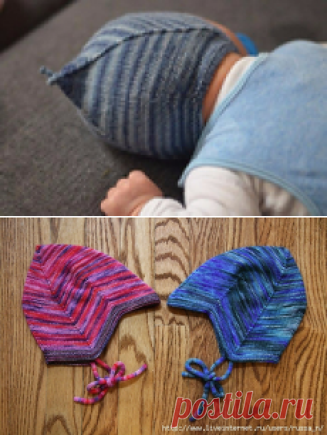 ДЕТСКИЙ ЧЕПЧИК СПИЦАМИ ПО-НОРВЕЖСКИ. NORWEGIAN SWEET BABY CAP BY GRO