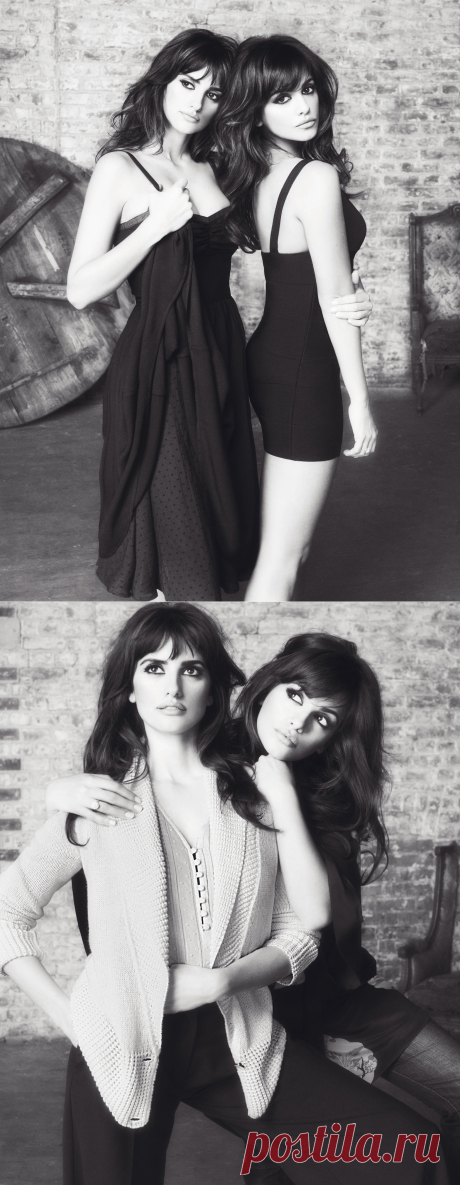 Пенелопа Крус (Penelope Cruz) и Моника Крус (Monica Cruz) в фотосессии для рекламы Mango (весна-лето 2009)