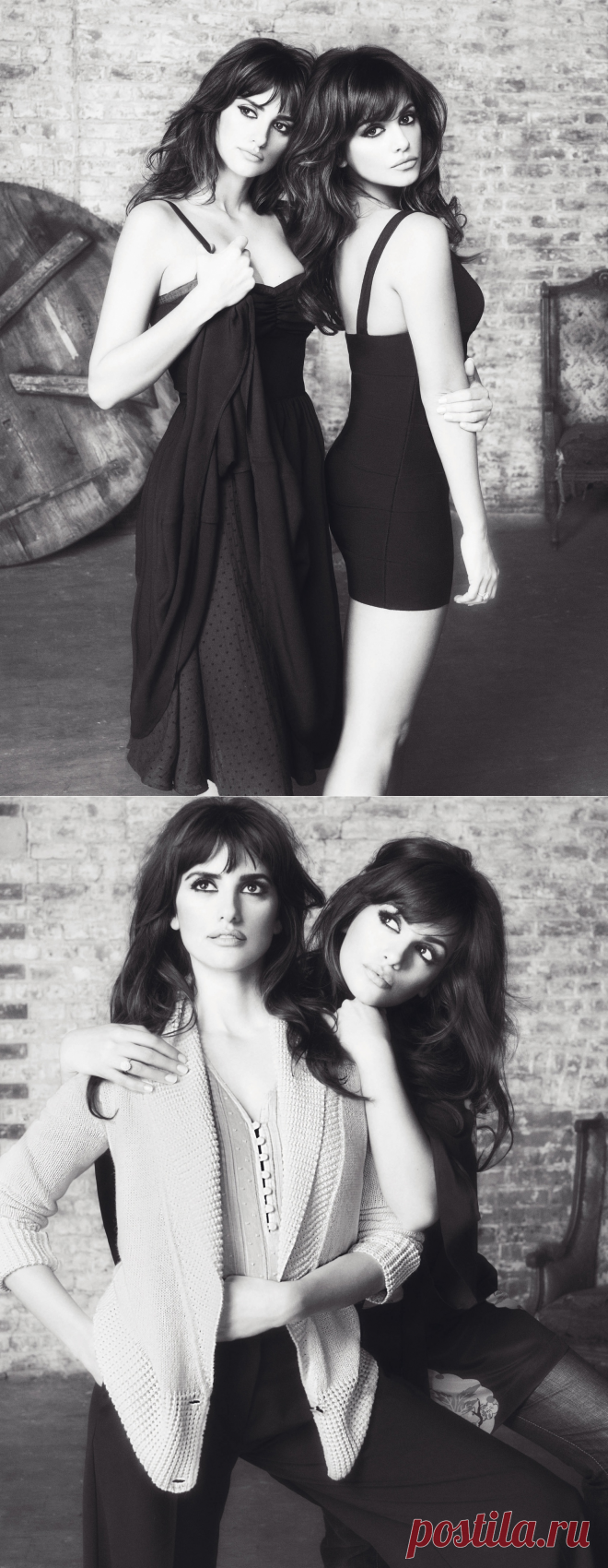 Пенелопа Крус (Penelope Cruz) и Моника Крус (Monica Cruz) в фотосессии для рекламы Mango (весна-лето 2009)