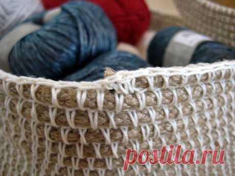 Корзина для рукоделия | Умелые ручки
