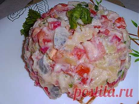 Салат с селедкой и овощами | Рецепты моей мамы