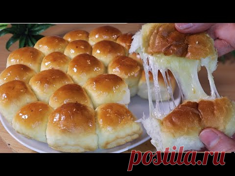 Пузырьковый хлеб (вас зацепит! Супер пушистый / без замеса). буханка