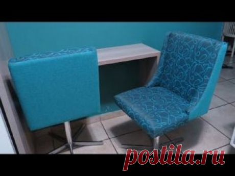Aprenda a fazer uma linda cadeira/ poltrona com base giratória. Economize até 70% comparado com as lojas de mercado. Quem sabe não seja uma nova fonte de ren...