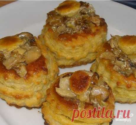 Волованы с курицей - пошаговый кулинарный рецепт на Повар.ру