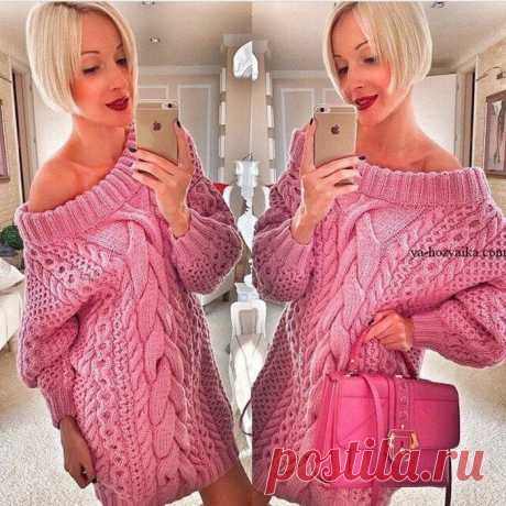 Свитер Рубан - новое веяние в мире моды - описание и схема вязания
