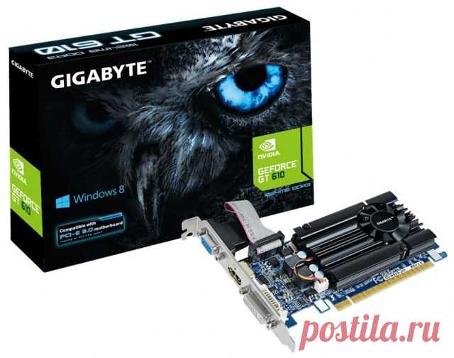 GECID.com: Низкопрофильная видеокарта GIGABYTE GV-N610-2GI