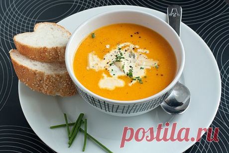 Тыквенный суп-пюре &amp;mdash; рецепт с пошаговыми фото. Foodclub.ru
(любимый суп моей дочери)