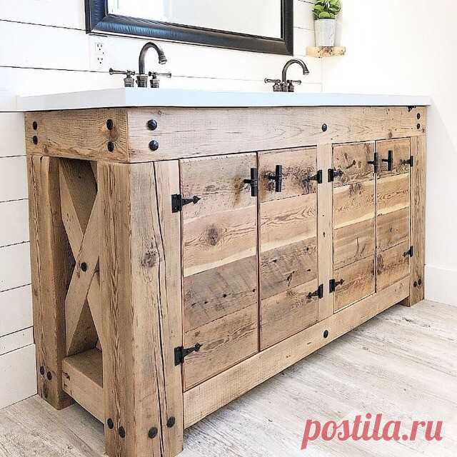 Оригинальная тумба под раковину
