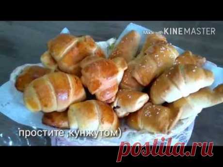 Очень вкусные экспресс рогалики на кефире#выпечка за 30 минут