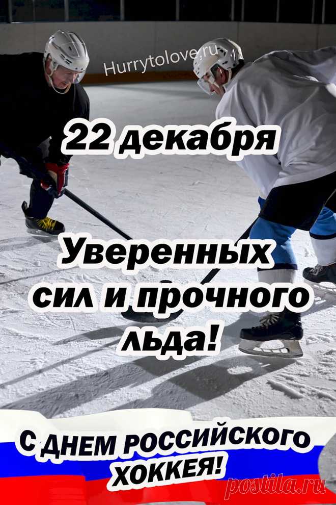 С Всероссийским днем хоккея
Поздравления принимай,
Шайбой управляй умело
И в ворота забивай.