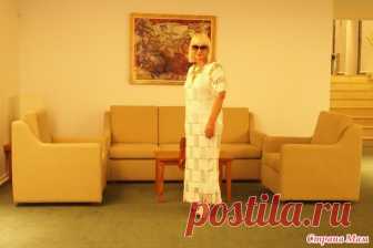 . Критское платье. Филейное вязание - Вязание - Страна Мам