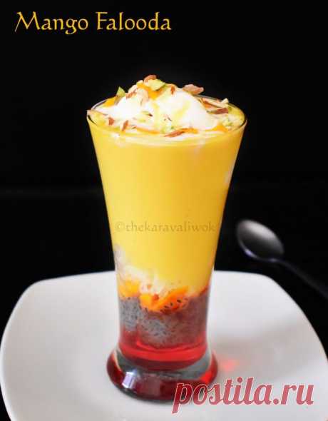 Mango Falooda Recipe | Mango Faluda Icecream - The Karavali Wok Mango Falooda Recipe | Mango Faluda Icecream recipe with step by step pics Hello Foodies, Summer is officially upon us....With the mangoes still in season, make sure you feast on this delicacy...